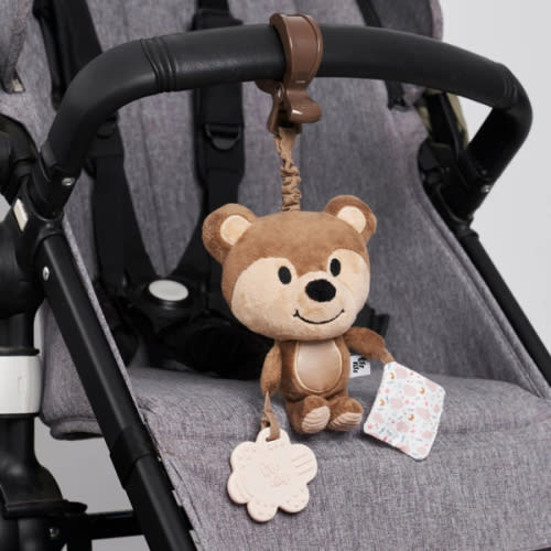 Sensory Pram Toy - Banjo The Bear – Riff Raff Baby AU