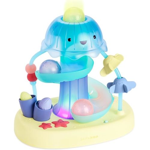 Skip Hop Seascape Musical Activity Ball Drop 2-Stage Cause & Effect Developmental Toy with Lights, Songs and Sounds Age 6m+