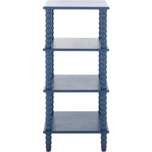 SAFAVIEH Home Collection Dilyn Blue 4-Tier Shelving Unit Etagere Bookshelf