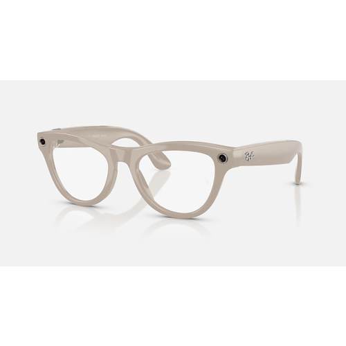 RAY-BAN | META SKYLER - GEN 1 Sunglasses in Black and Clear/Cerulean Blue - | Ray-Ban® US