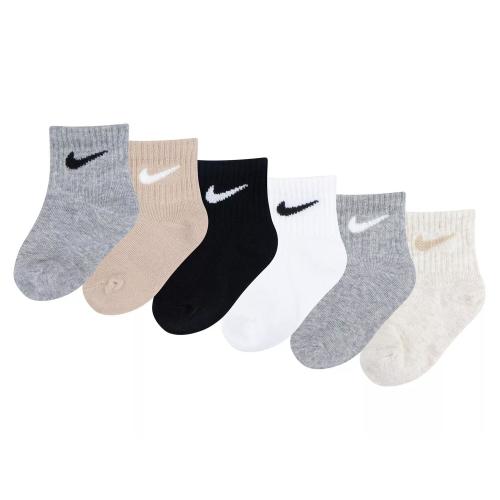 Solid Kids' Quarter Ankle Socks - 6 Pack