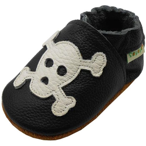 SAYOYO Baby Skull Soft Sole Leather Infant and Toddler Shoes