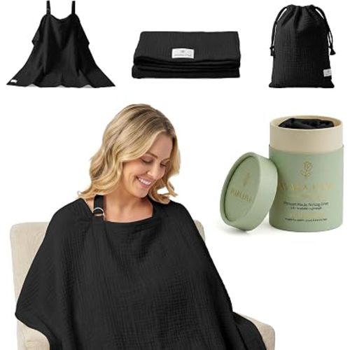 Premium Muslin Nursing Cover for Breastfeeding Privacy & Comfort