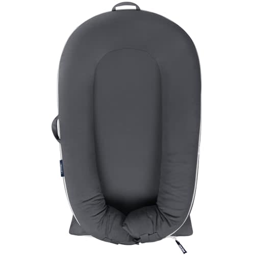 Organic Replacement Cover with Waterproof Pad | Premium Quality Spare Cover Certified Organic Cotton | [Fits Dockatot Deluxe + Docks] (Cover Only) (Charcoal, Waterproof Organic Cotton)