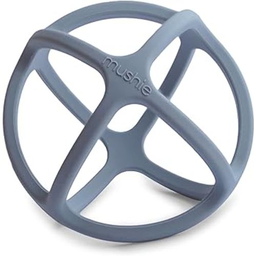mushie Silicone Baby Teether Ball Toy (Tradewinds)