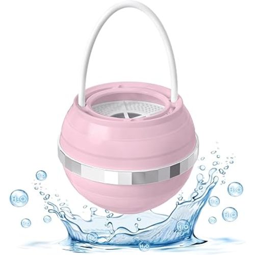 Bath Filter for Tub - Bathtub Water Filter with Overflow, Removes Chlorine, Fluoride & Contaminants, Hard Water Softener, 2,500 Gallons of Filtration, Easy Install (Pink)