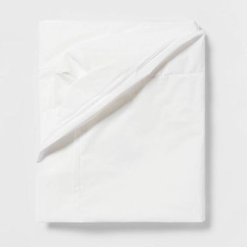 Full Waterproof Zippered Mattress Protector - Room Essentials™: Polyethylene Fabric, Fits 12" Depth, OEKO-TEX Certified