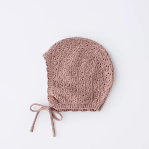 COTTON SILK KNIT BONNET - Pink | ZARA United States