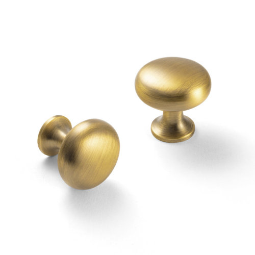 GOO-KI American Mushroom Knob & Reviews | Brass Bronze 1.1”