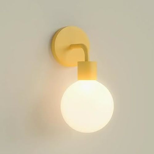 Wireless Wall Sconce (Shark Tank) Rechargeable & Dimmable LED Light w/App Control & Damage-Free Install, Moveable Modern Ambient Lighting for Elegant Home & Bedroom Decor | Marigold