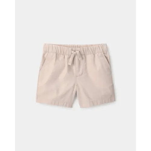 Baby Boy Canvas Shorts - Khaki | Carter's