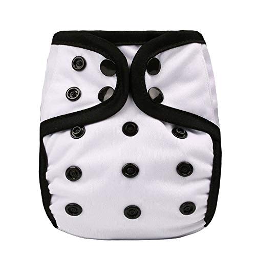 OsoCozy Newborn Reusable Cloth Diaper Covers - Adjustable Snap Fit & Double Leg Gussets for Baby Boys & Girls from 6-12 Pounds. Use with Prefold, Flat or Fitted Cloth Diapers or Snap-in Inserts