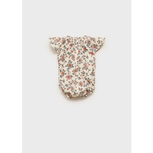 Cotton floral romper - Kids | MANGO USA