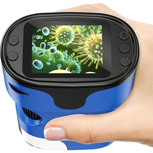 Kids Digital Microscope STEM Toy: Complete Science Gift Kit for Ages 4-12