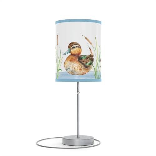 Duck nursery lamp. Duckling nursery, Waterfowl nursery decor, Hunting table lamp, Hunting baby room, Mallard ducks lamp, Bedside lamp - LiD