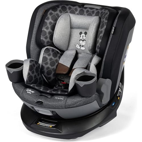 Disney Baby Turn and Go 360 Rotating All-in-One Convertible Car Seat, Vintage Mickey Mouse