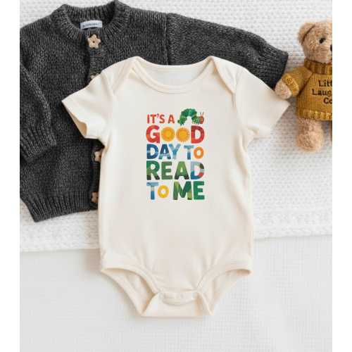 Read to Me Onesie, It's a Good Day to Read to Me Baby Bodysuit, Bookworm Baby Gift, Book Lover Reading Onsie