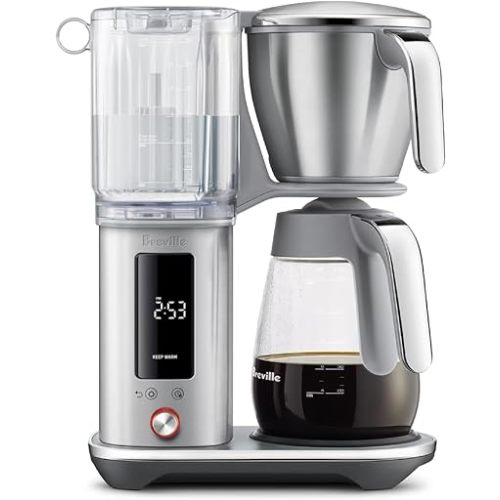 Breville Luxe Drip Coffee Machine, Brushed Stainless Steel, Glass Carafe