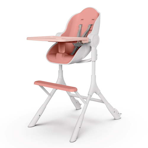 Oribel Cocoon Z Infant High Chair, 5 Adjustable Heights, Foldable, 0m-3yrs, Cotton Candy Pink