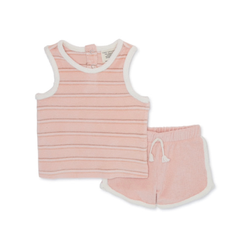 easy-peasy Baby's Terry Cloth Tank Top and Dolphin Shorts Outfit Set, 2-Piece, Sizes 0M-24M