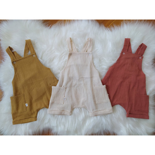 Organic Cotton Baby Romper: Lightweight Summer Overalls