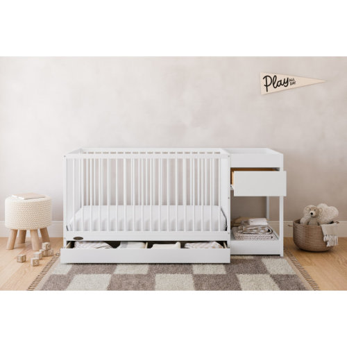 Graco Teddi 5-In-1 Convertible Crib And Changer With Drawer & Reviews | Wayfair