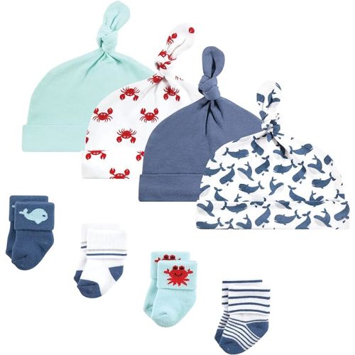 Hudson Baby Cap and Socks Set - Whales