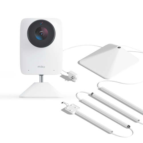 Miku Pro Smart Baby Monitor With Floor Stand | No Contact Breathing and Sleep Tracking
