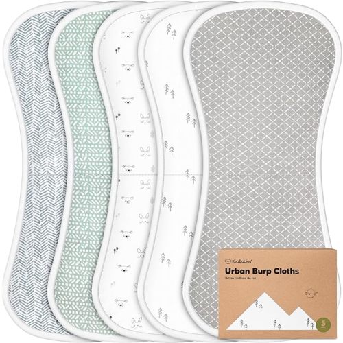Organic Burp Cloths - 5-Pack - Nordic