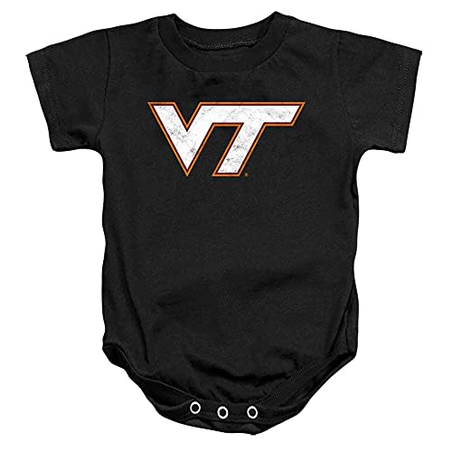 Virginia Tech Official Distressed Primary Unisex Infant Snap Suit for Baby