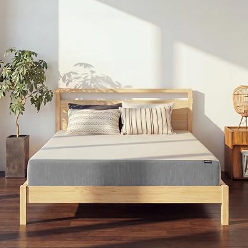 LIFEMENT Twin Mattress, 8 Inch Twin Memory Foam Mattress, Basic Graphite Cooling Mattress in a Box, Pressure Relief with Medium Firm Support, CertiPUR-US Certified, 75''L x 39''W