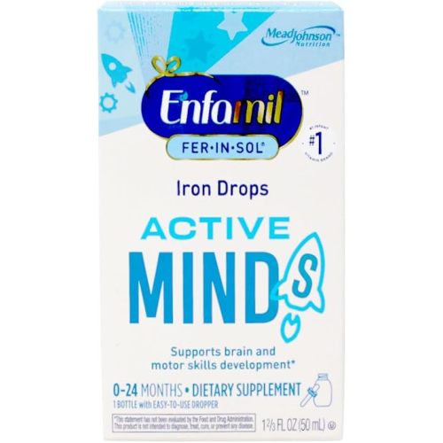 Enfamil Fer-In-Sol Iron Supplement Drops for Infants & Toddlers, 15 mg , 1.67 fl oz (50 ml)