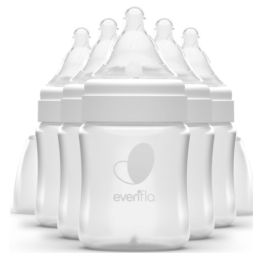 Evenflo Feeding Premium Proflo Venting Balance Plus Wide Neck Baby, Newborn and Infant Bottles - Developed by Pediatric Feeding Specialists - 5 Ounce (Pack of 6)