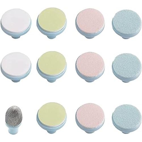 12 Pieces Baby Nail File Pads Nail Trimmer Replacement Pads Electric Baby Nail Grinding Heads for Standard Electric Kid Nail Trimmer Suits to Newborn and Adults