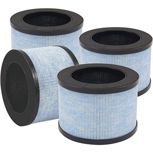Premium True Filter, DH-JH01 Upgrade Filter Replacement for AROEVE MK01 and MK06, Pomoron and KLOUDI DH-JH01, Intelabe EPI080/EP1080 & Elechomes EPI081/EP1081, 4 Pack