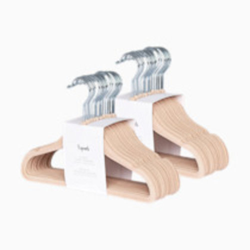 3 Sprouts Velvet Hanger - Hazelnut, 30