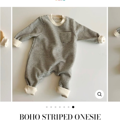 Boho Striped Onesie – The Boho Bebe