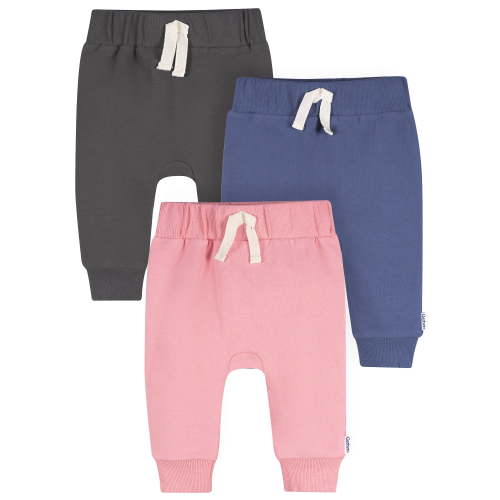 Gerber Baby and Toddler Neutral Joggers, 3-Pack, Sizes 0/3 Months - 5T