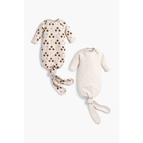 2-Pack Knot It Gowns - Organic Baby Clothes - Monica + Andy
