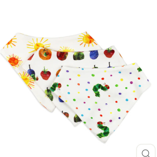 Multi | Organic Bandana Bib 3-Pack – L'ovedbaby