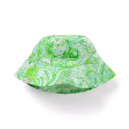 Girl Green Ship To Shore Lilly Pulitzer x Janie and Jack Quinn Hat by Janie and Jack