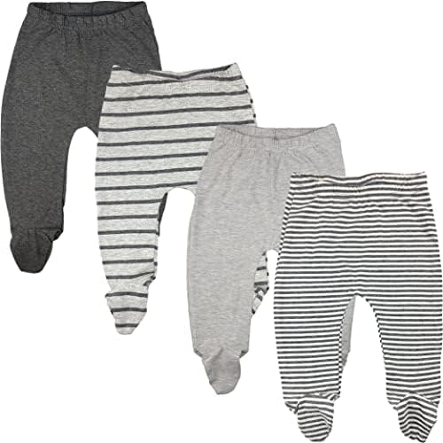 123 Bear Baby Soft Cotton Spandex Pants with Feet