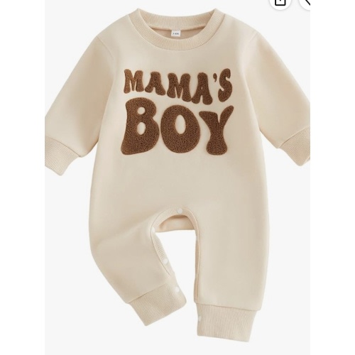3-6 MONTHS - Newborn Baby Boy Fall Outfit Romper Jumpsuit Warm Infant Clothes