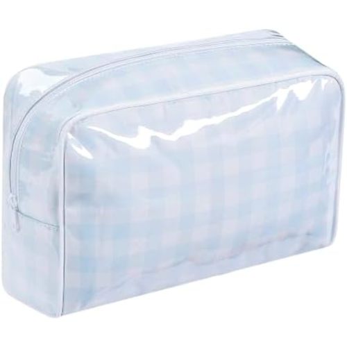 Large Waterproof Makeup Bag, PVC Toiletry Bag(07Big Blue)