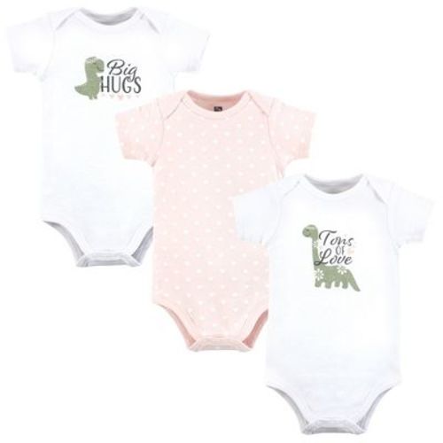 Hudson Baby Infant Girl Cotton Bodysuits, Tons Of Love, 3-6 Months