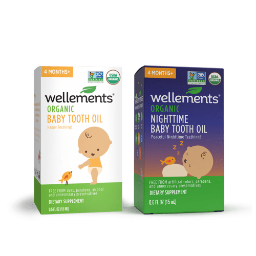 Wellements Organic Baby Tooth Oil Duo