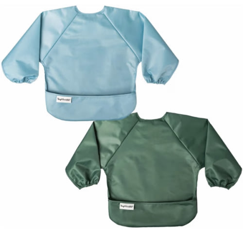 Mess-Proof Full Sleeve Bibs - 2 Pack Sets for Babies and Toddlers