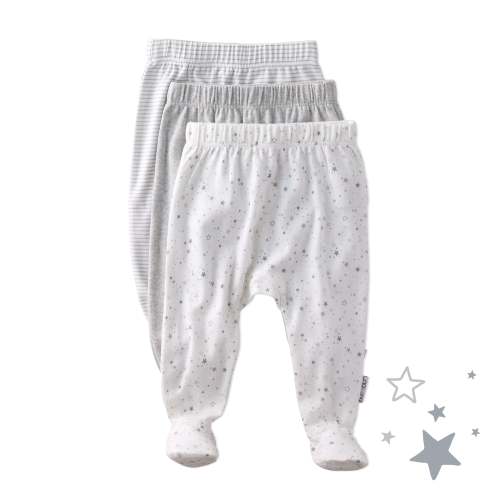 FALLON 3-Pack Footed Baby Pants