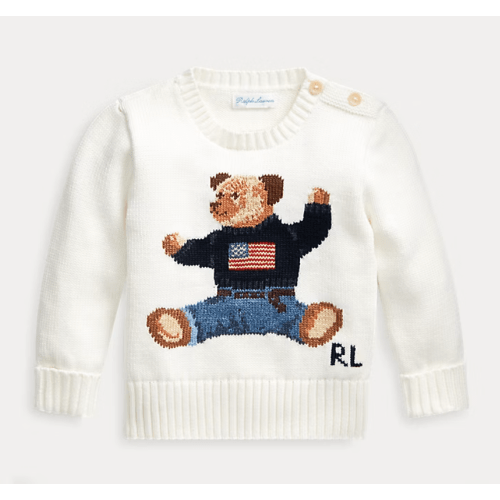 Baby Boy Polo Bear Cotton Sweater | Ralph Lauren