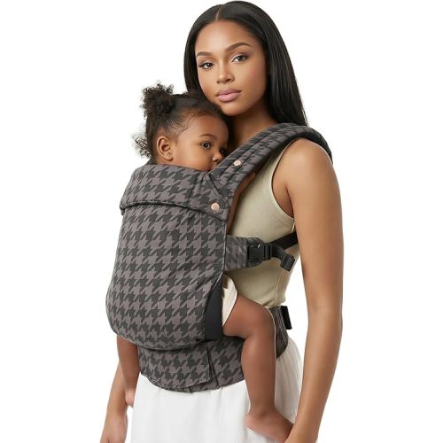 Baby Carrier Newborn to Toddler- Ergonomic,Cozy and Lightweight Infant Carrier for 7-40lbs,3 Carry Positions Newborn Carrier,Gray